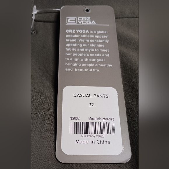 CRZ YOGA men's casual pants, size 32 - Picture 5 of 6